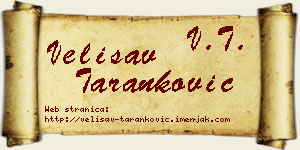 Velisav Taranković vizit kartica